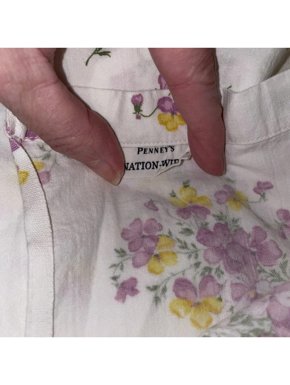 Vintage Floral Flat Sheet J C Penny’s 81” X 108” Double Bed 2 Pillowcases